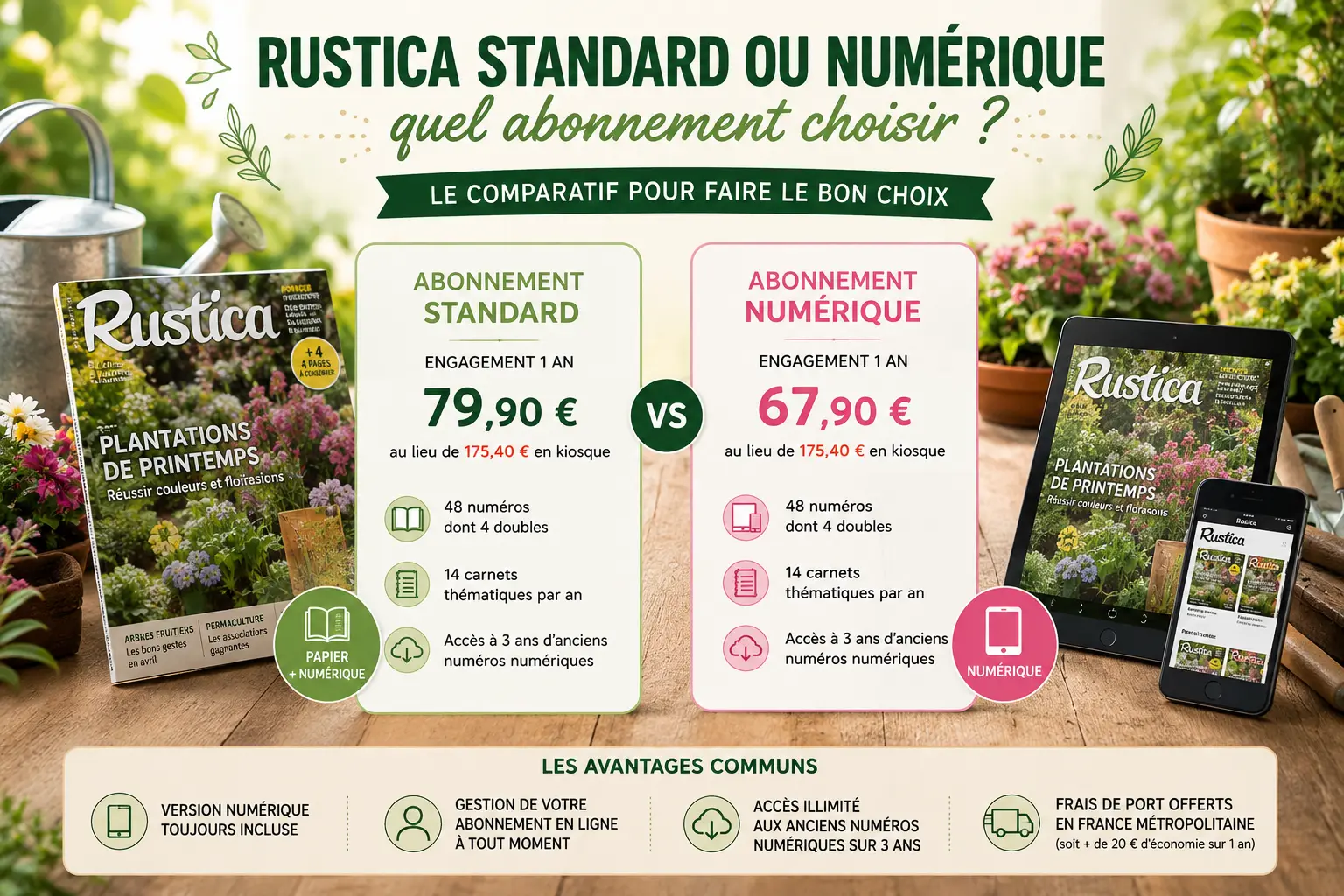 Abonnement Rustica Numérique Standard