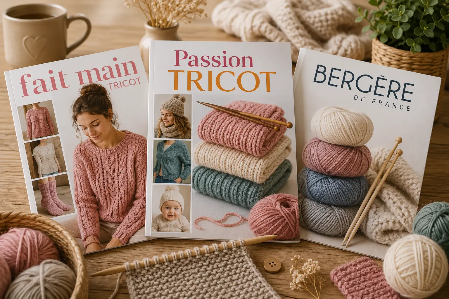 Choix magazine tricot débutant