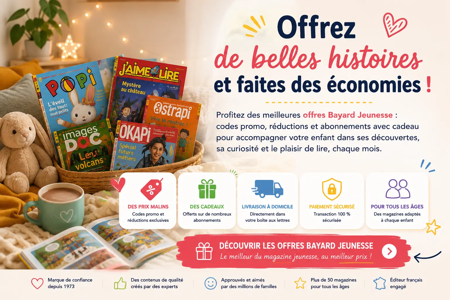 Code Promo Bayard jeunesse