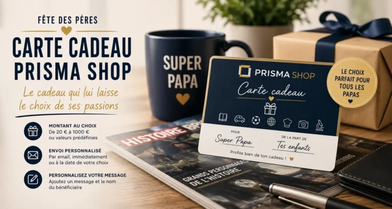 Fête Pères Carte cadeau Prisma Shop