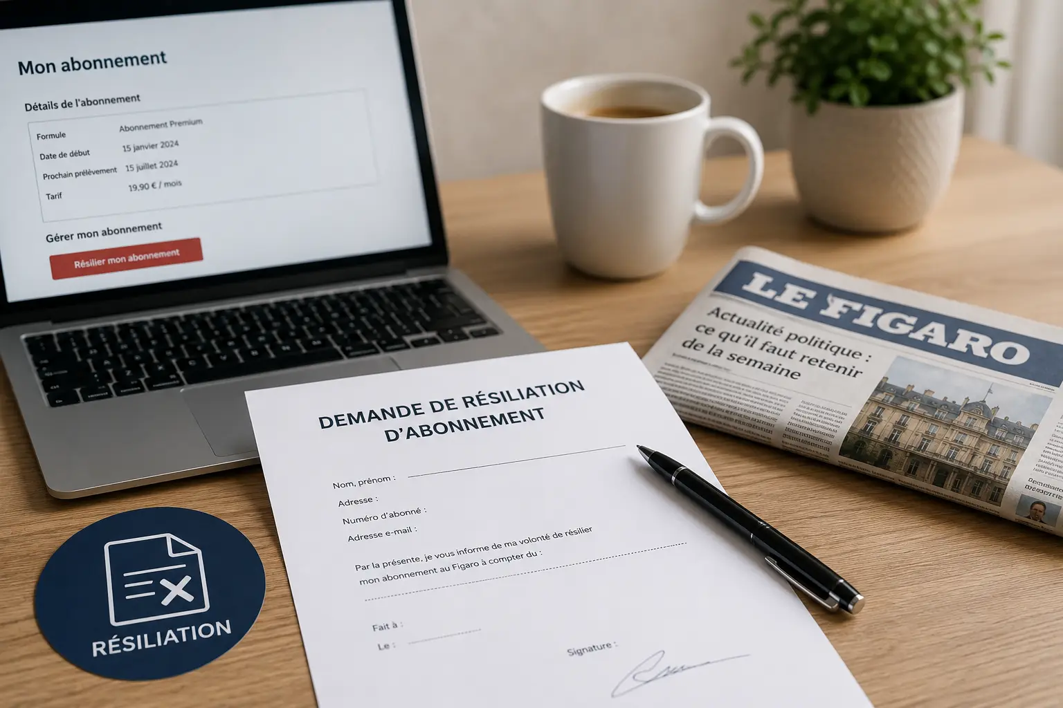 Le Figaro Résiliation Abonnement