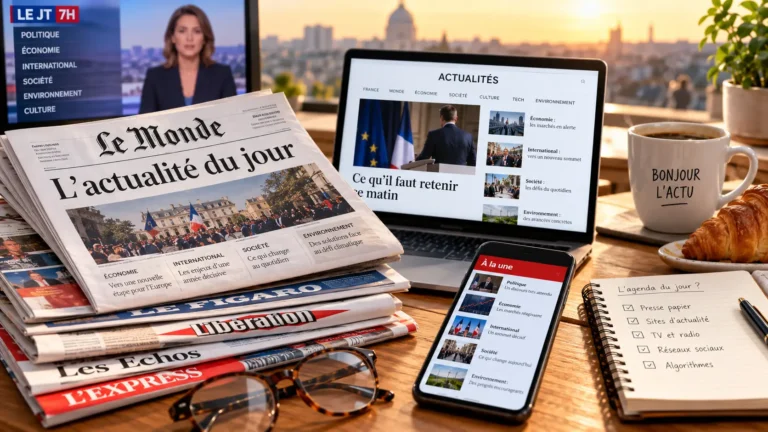 Presse actualité agenda matin
