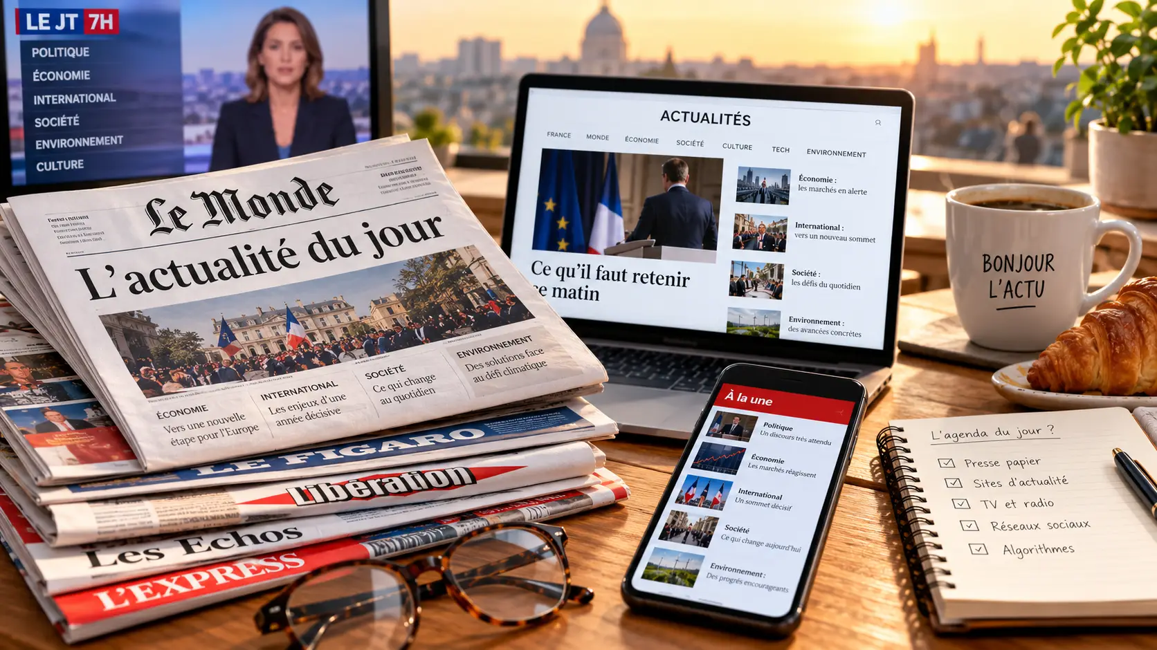 Presse actualité agenda matin